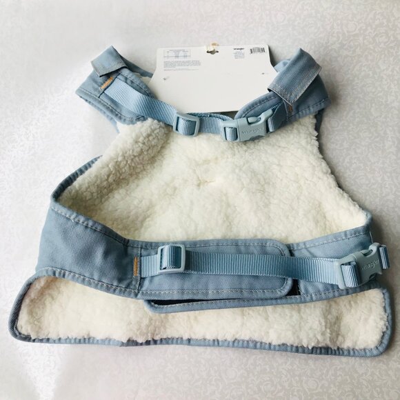 Wrangler Wash Denim Dog Winter Vest Harness w lined Size : L up to 50-90 Lbs - Picture 2 of 4